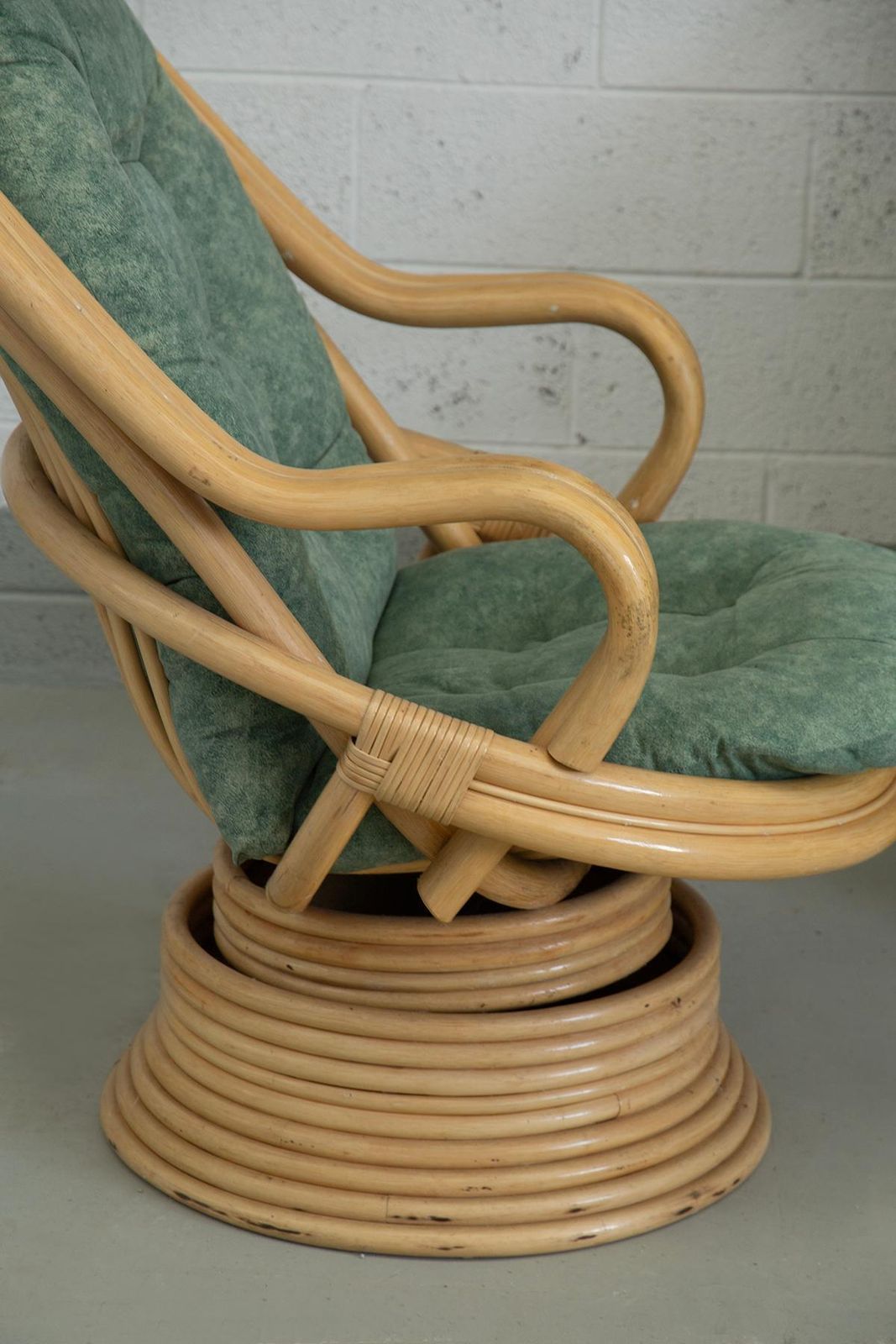 photo for sale Rattan And Bamboo Rocking Armchairs Attributed To Axel Enthoven