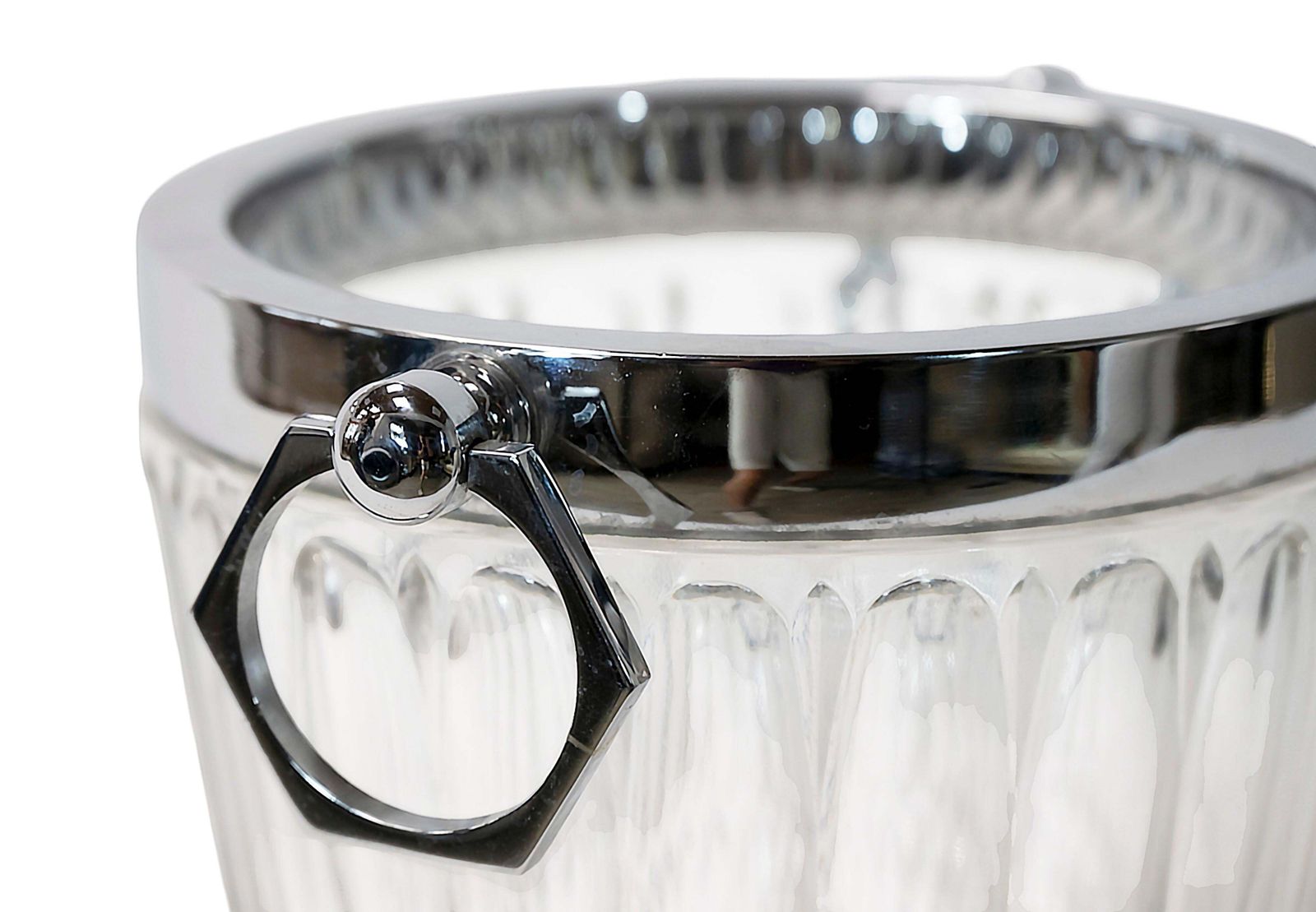 French Hand Made Cut Crystal Champagne Bucket photo for sale