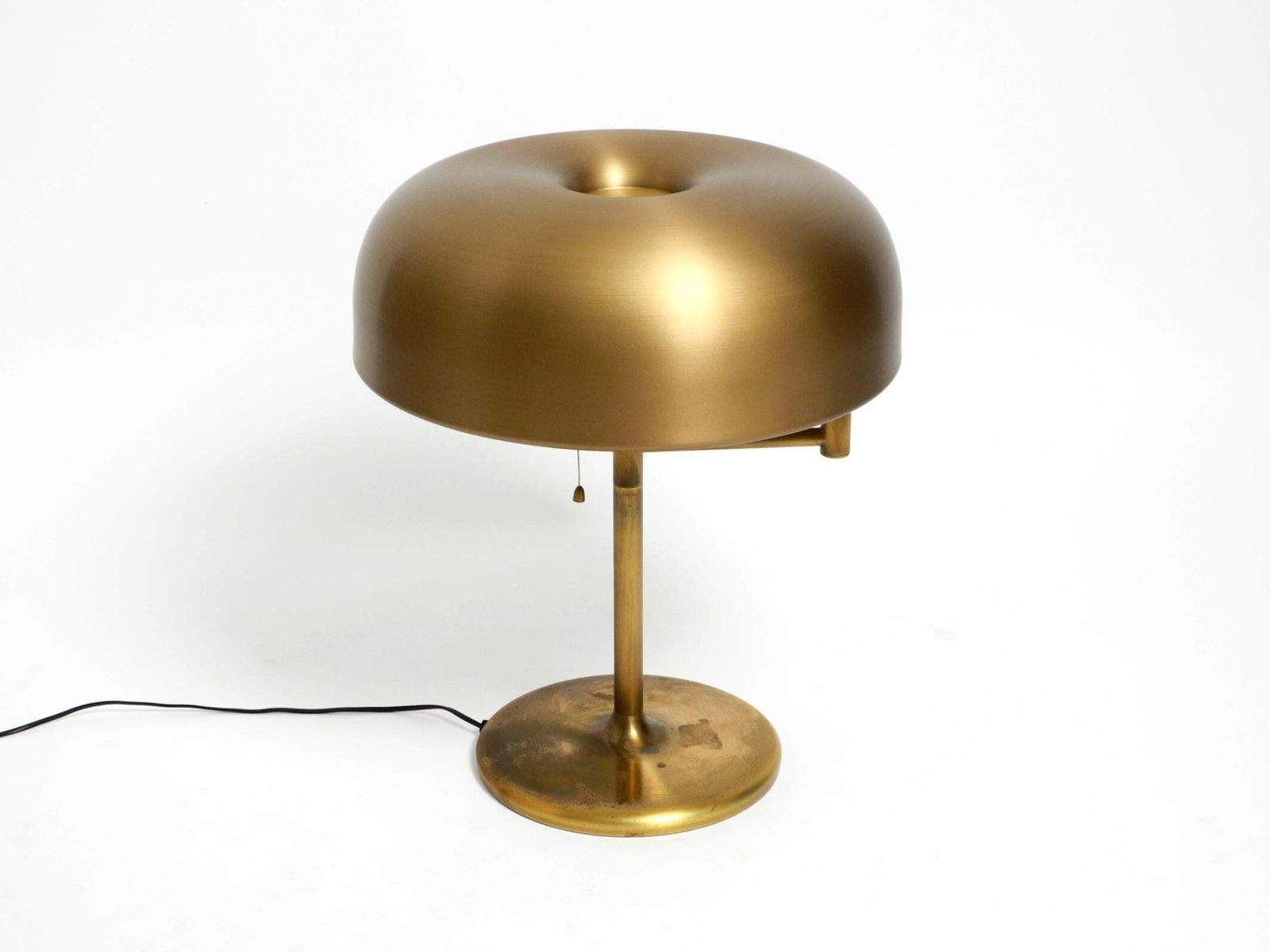 Extraordinary Heavy 1960s Xxl Brass Table Lamp By Staff With A Swivel Joint photo Lighting