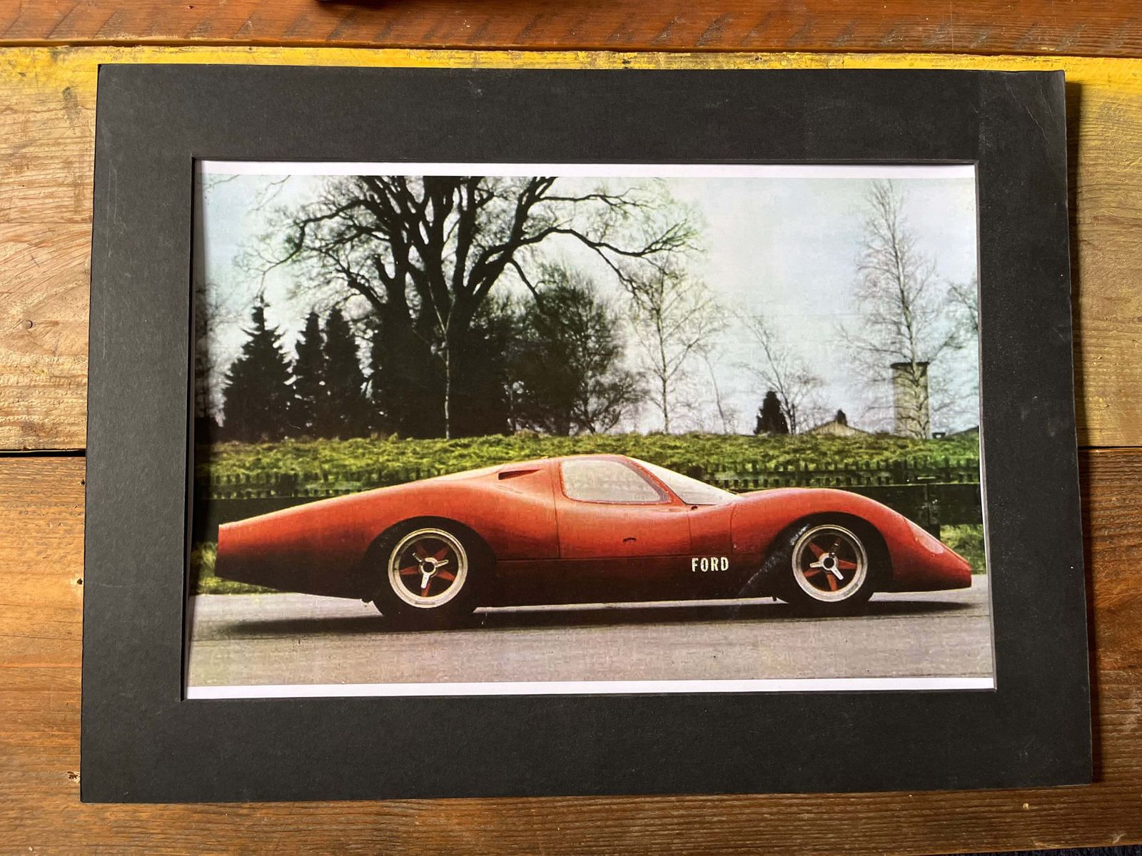 Ford Gt40 Vintage Race Car Poster 1970s photo 56.0