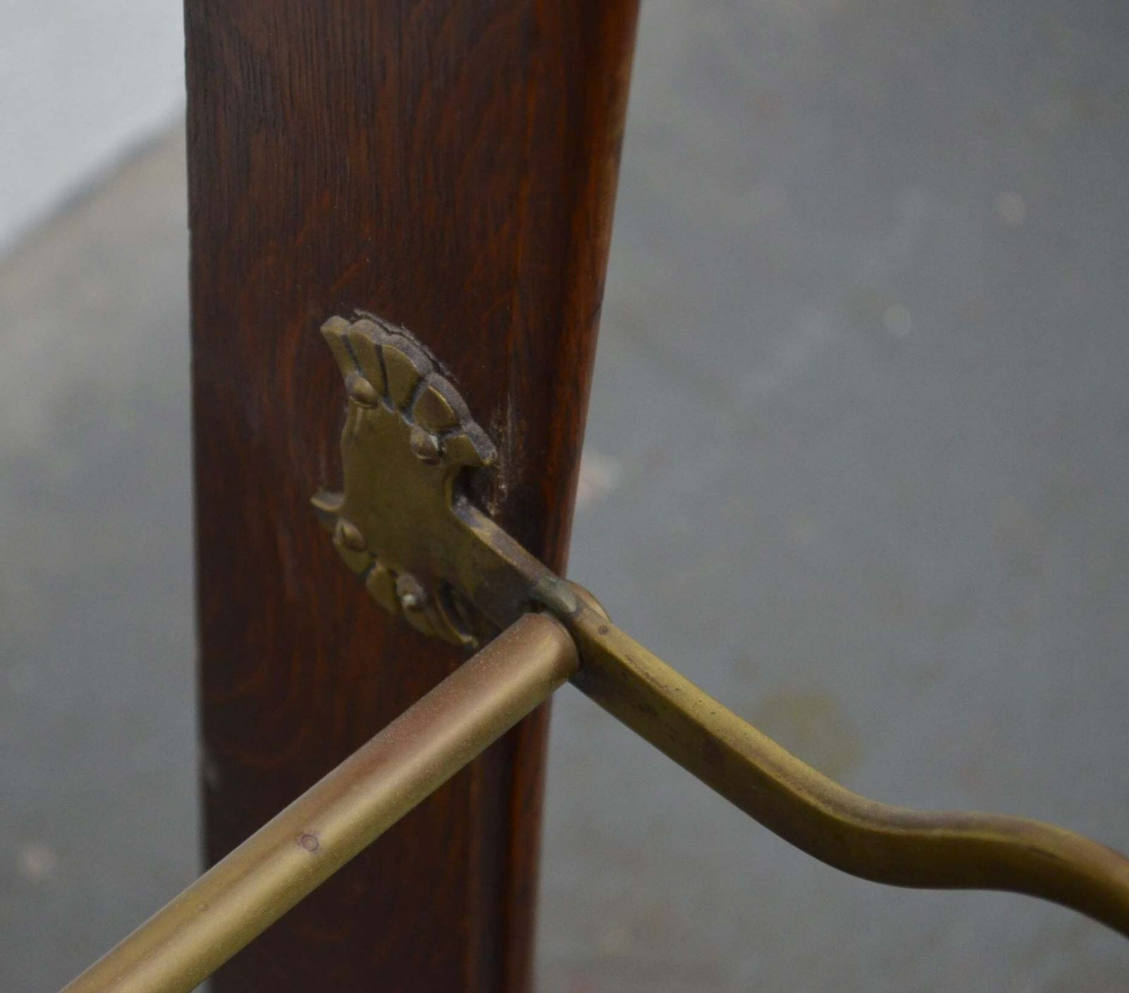 photo for sale A High Victorian Late 19th Century Oak & Brass Umbrella Stand