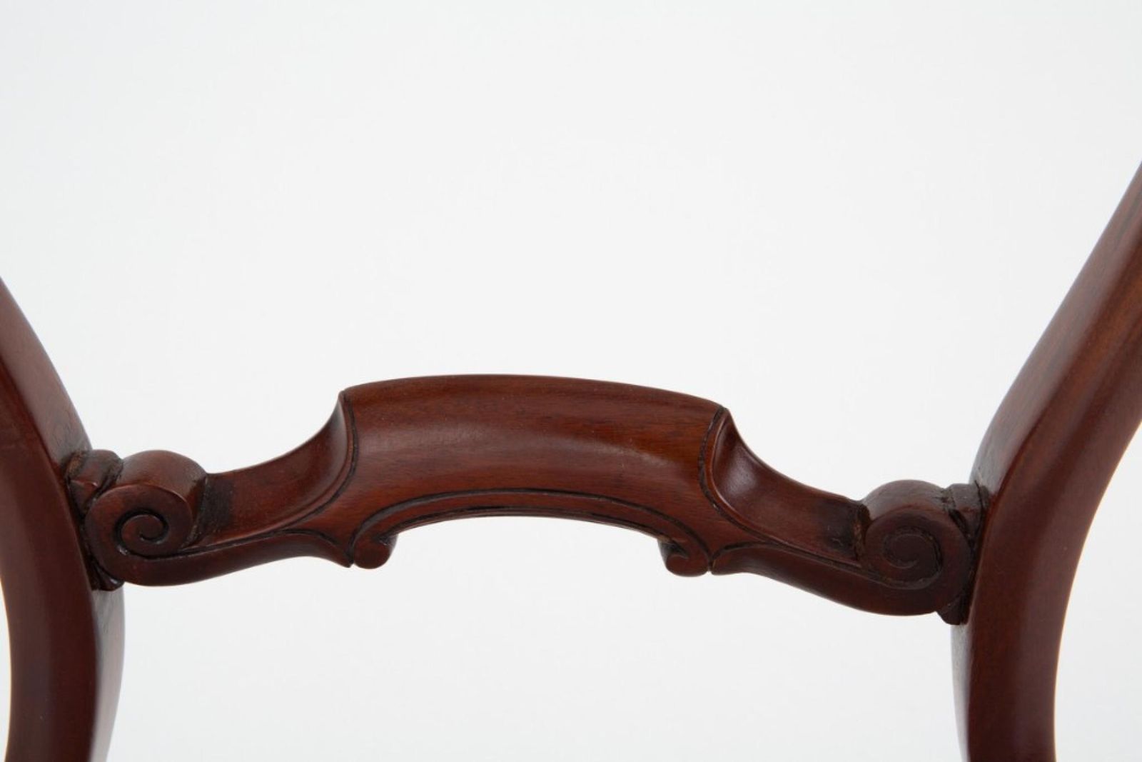 Set 6 Victorian Balloon Back Dining Chairs Mahogany photo vinterior