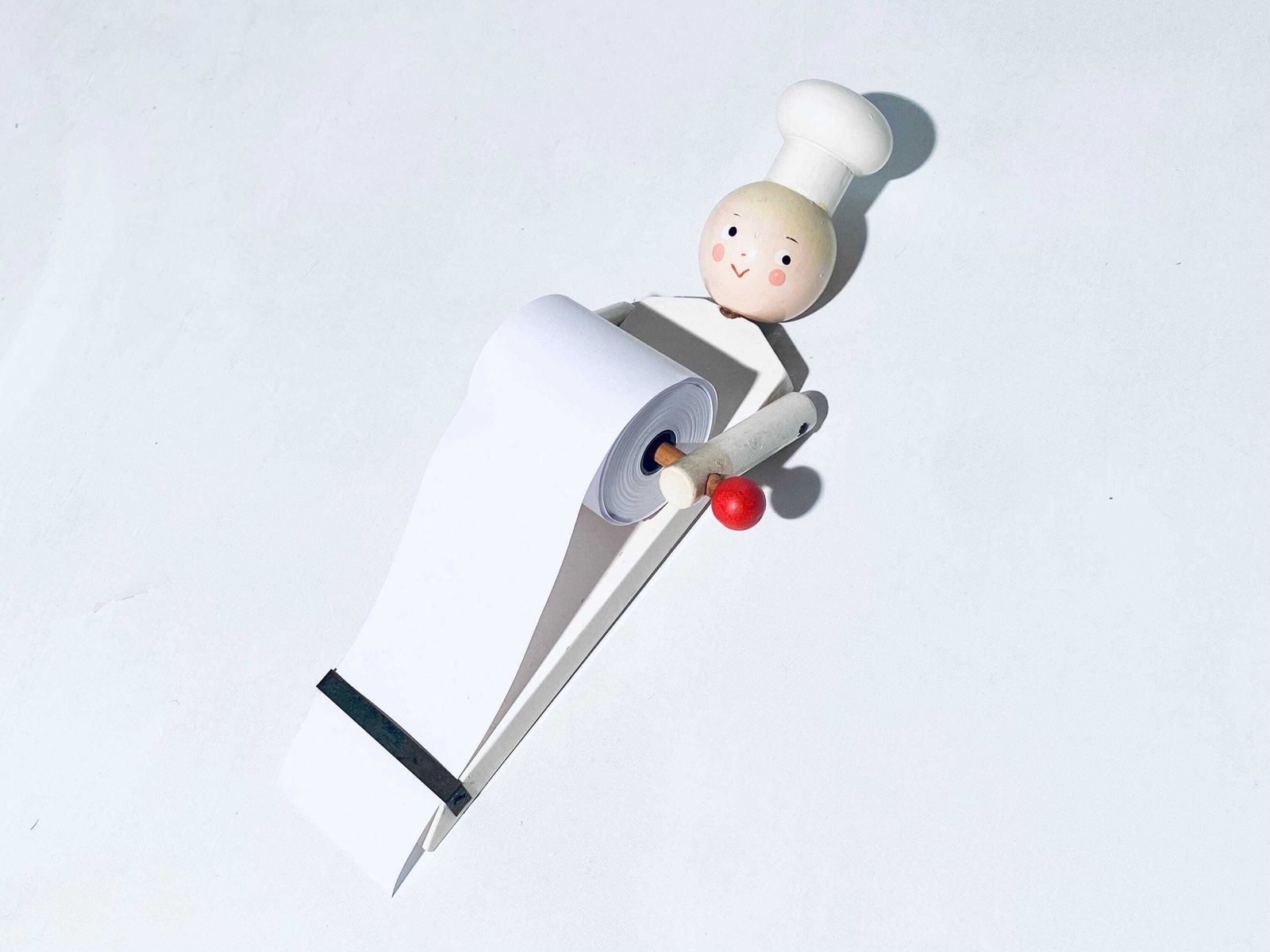 Kay Bojesen Denmark Wooden Chef Kitchen Reminder / 1940s 1950s / Vintage Cooking Girl