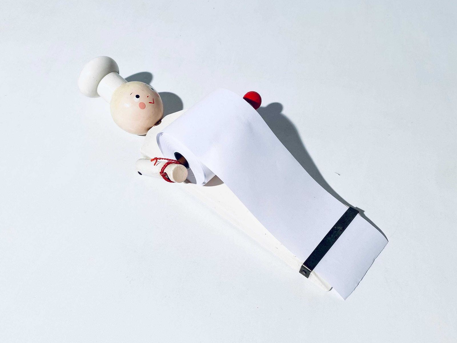 Kay Bojesen Denmark Wooden Chef Kitchen Reminder / 1940s 1950s / Vintage Cooking Girl photo Home Decor