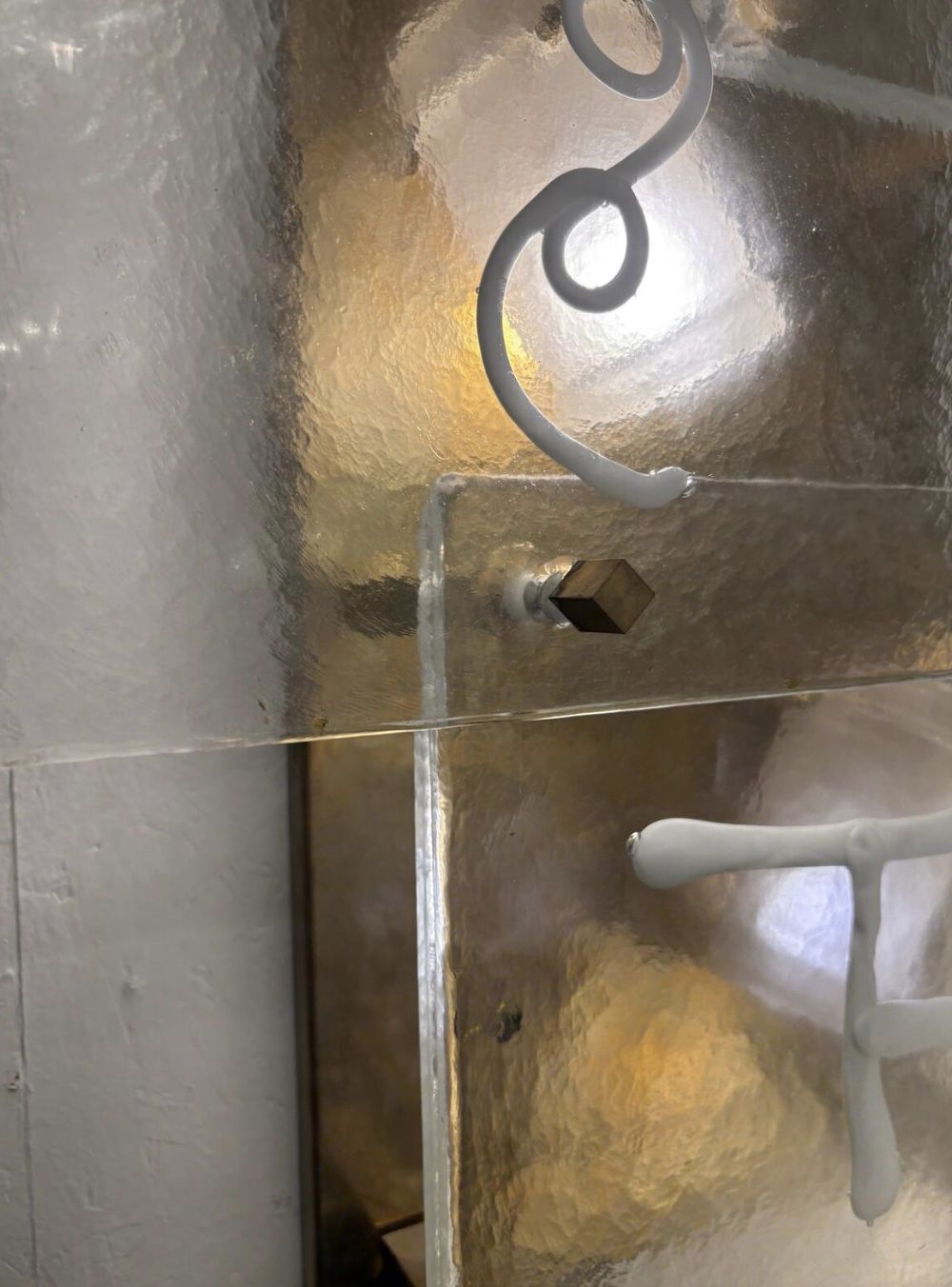 Mid Century Modern Pair Of Wall Lights, Glass And Brass, Italy photo 3200.0