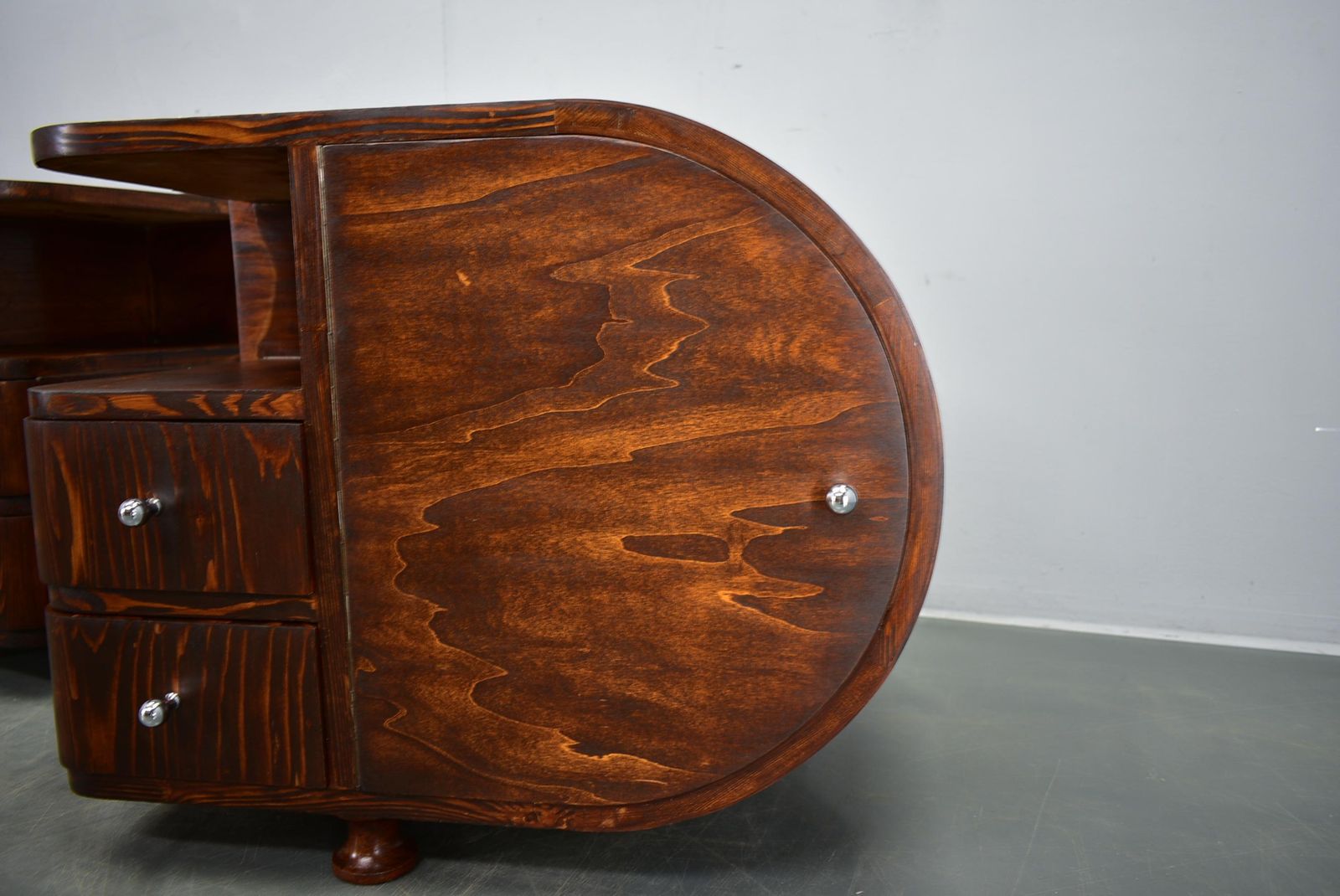1935s Pair Of Rare Art Deco Bedside Tables, Czechoslovakia photo for sale