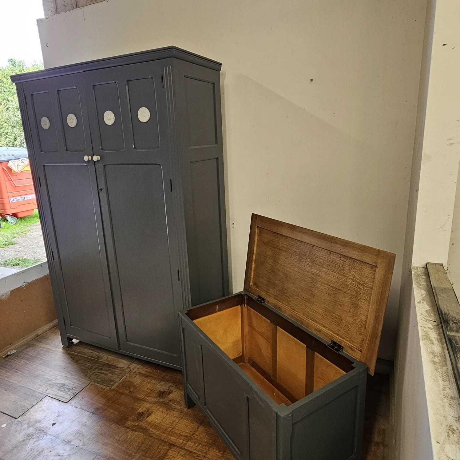 Vintage Wardrobe – Mid Grey With Timeless Simplicity photo for sale