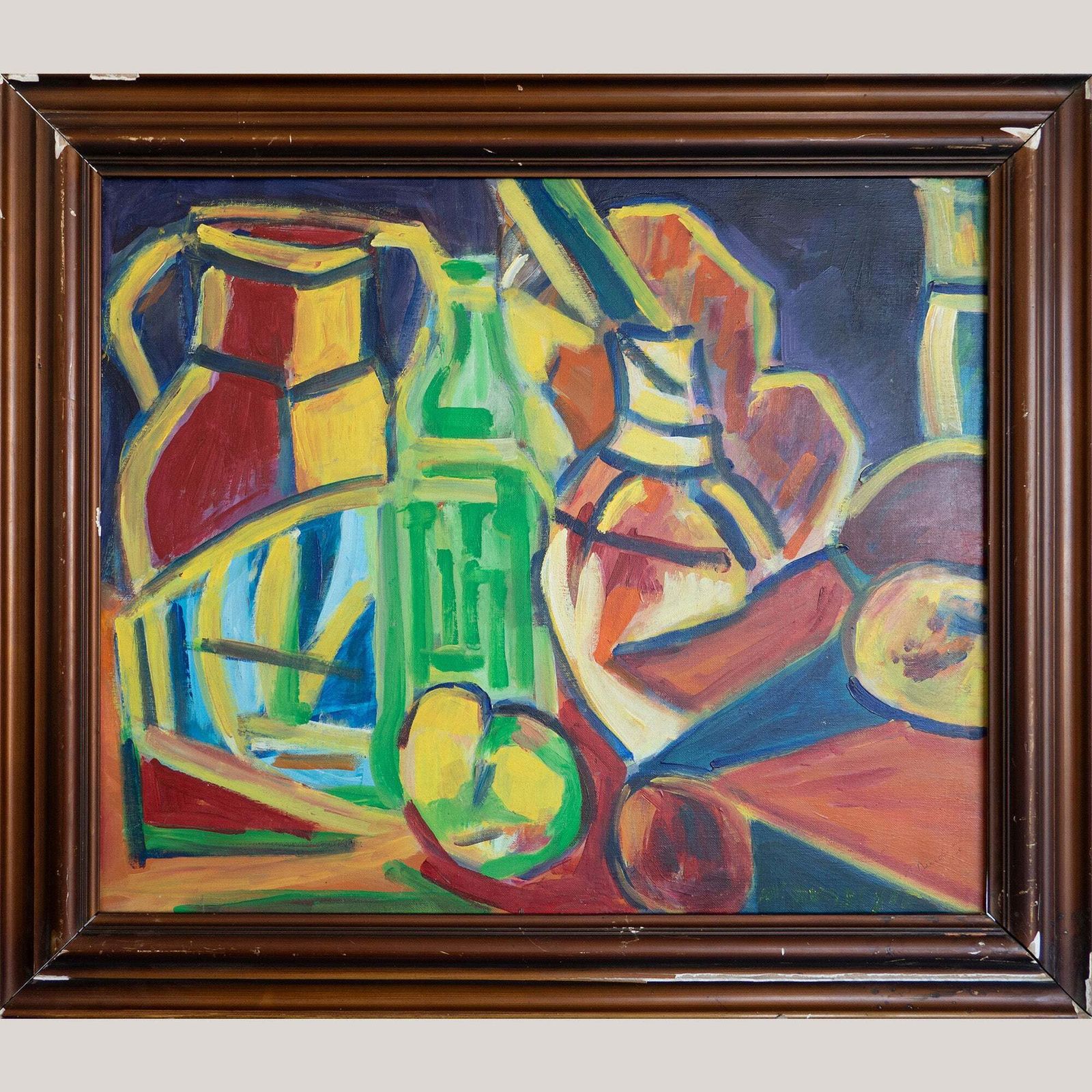 Still Life With Bottles And Fruit   Karl Schmidt Rottluff   Follower photo furniture