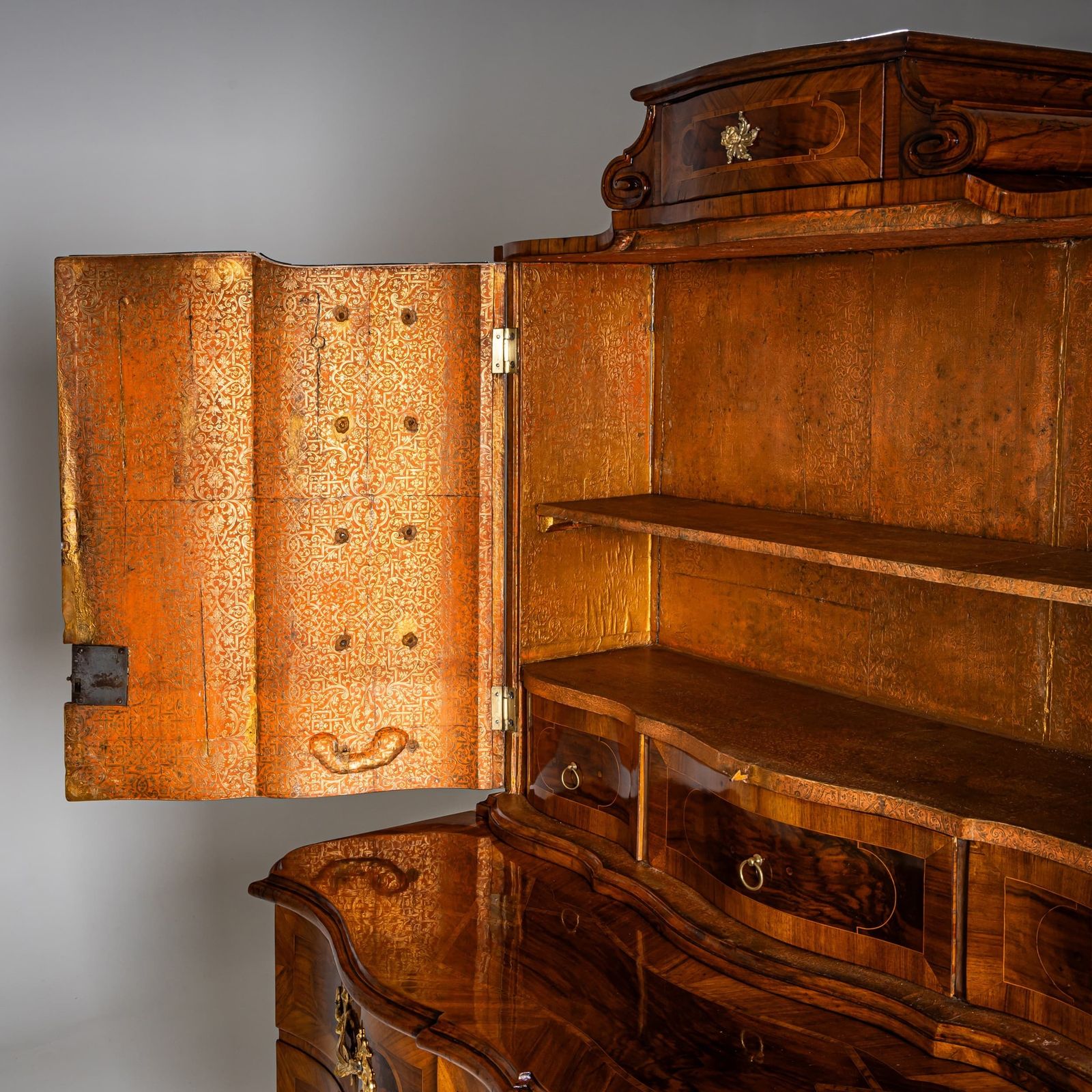 Baroque Trompe L’œil Cabinet, Southern Germany, Mid 18th Century photo buy