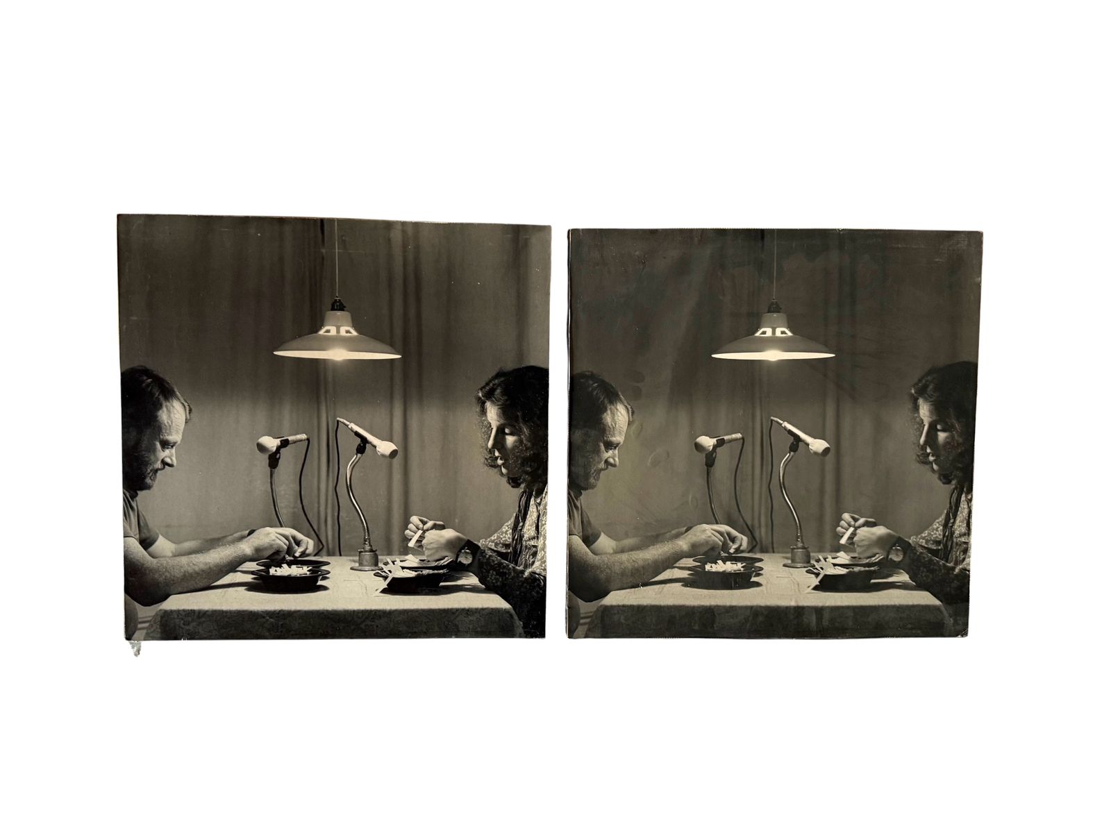 Gerry Hunt (1927   2023), 'Transitive Relationships' Set Of  2 Photographical Works Mounted On Wood Panels, Uk 1979 photo Art
