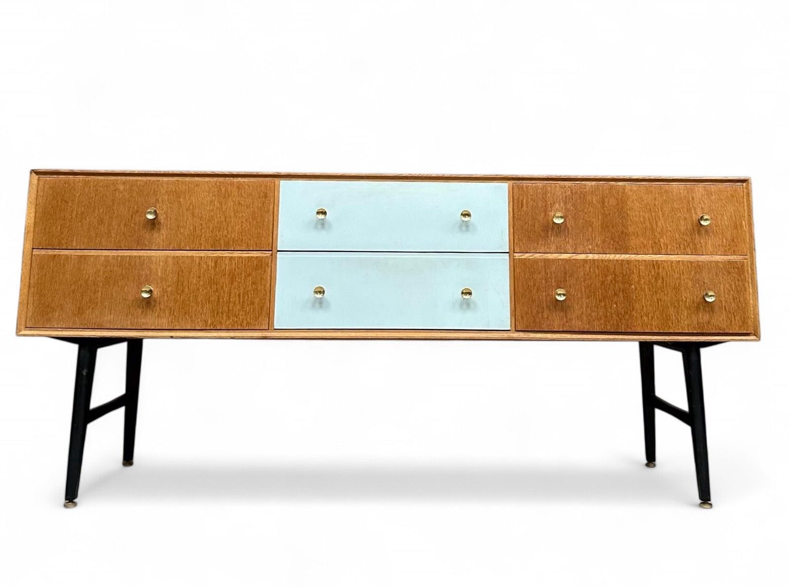 Meredew Oak Sideboard Chest Of Drawers Mid Century Retro C1960s photo Furniture