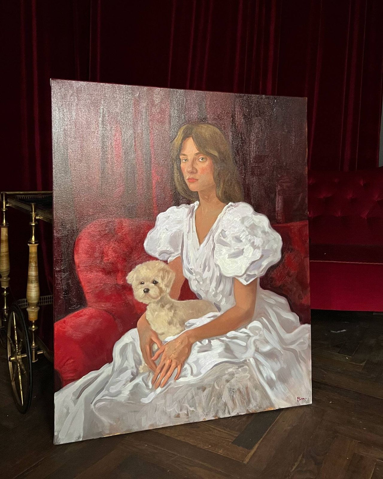 Original Woman Portrait Oil Painting photo buy