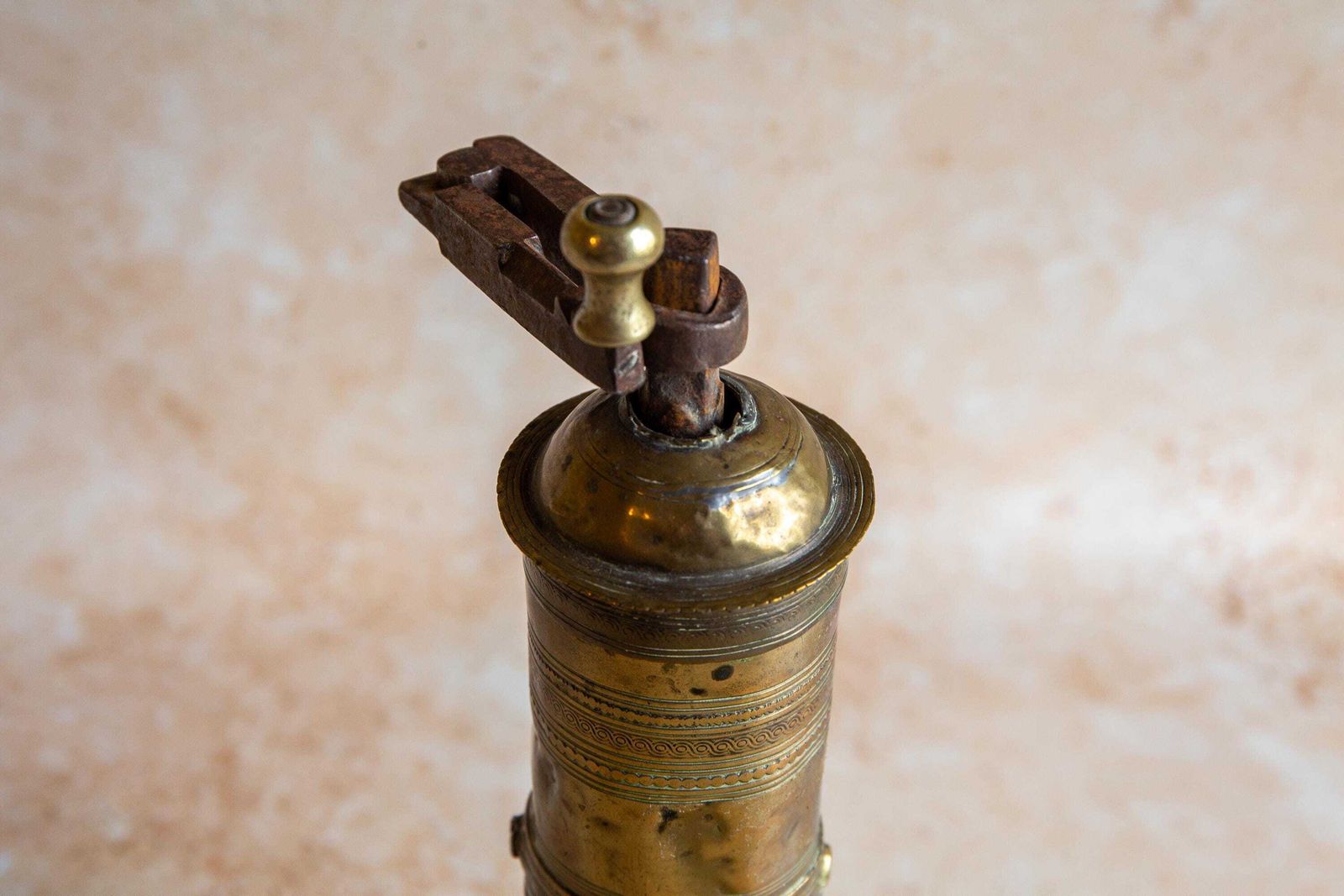 Antique Brass Coffee Grinder, Turkish Coffee Grinder, Vintage Turkish Brass Coffee Mill, Antique Brass Spice Mill photo 78.0