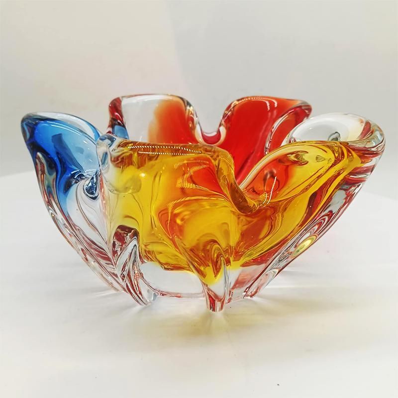 1960s Catch All, Ashtray Or Empty Pocket In Murano Glass. Made In Italy. photo vintage
