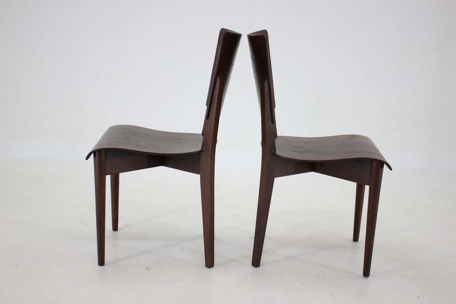 1950s Pair Of Rare J.Halabala Side Chairs By Up Zavody, Brno photo Furniture