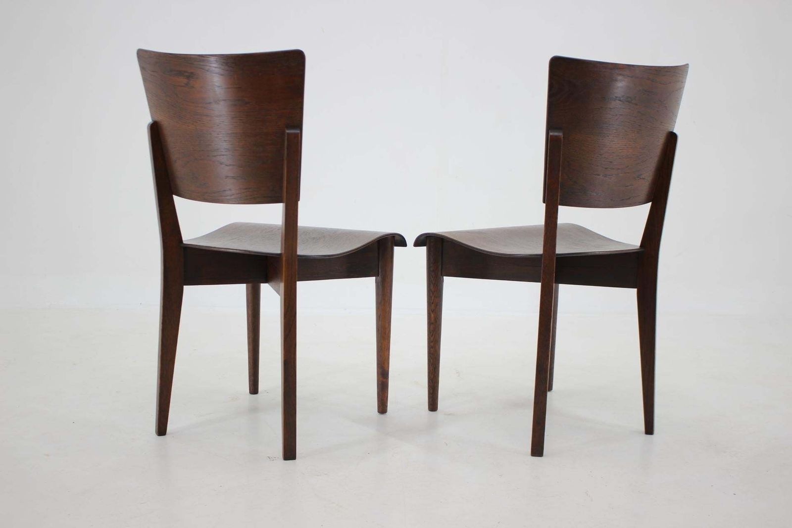1950s Pair Of Rare J.Halabala Side Chairs By Up Zavody, Brno photo vinterior