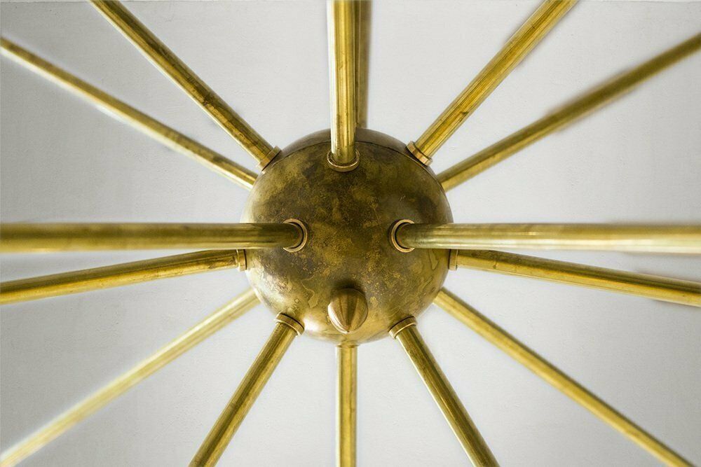Vintage Brass Sputnik Chandelier, 1960s photo buy