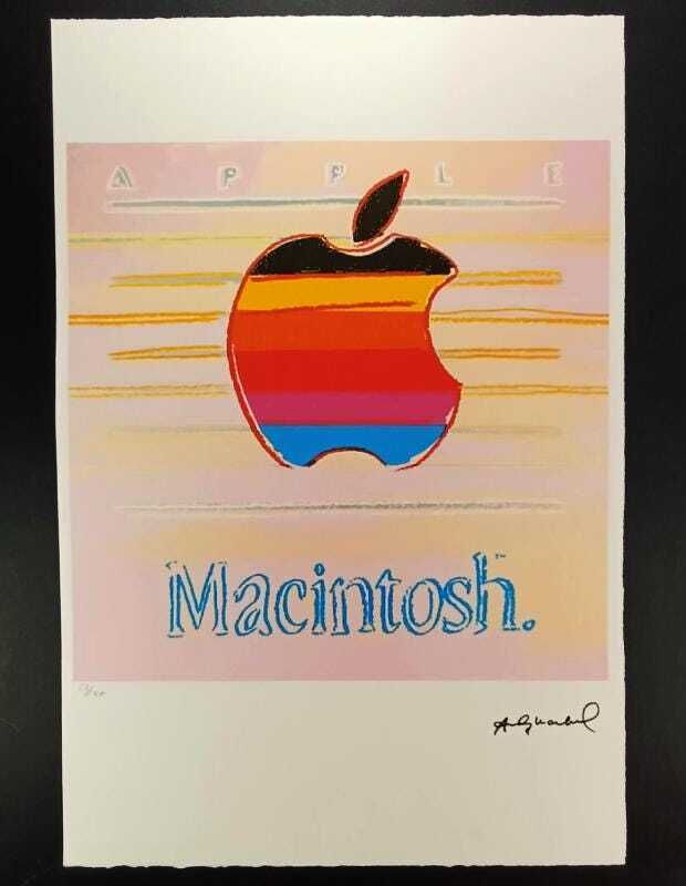 1980s Andy Warhol "Macintosh"   Limited Edition Lithograph. Leo Castelli   New York   Numbered In Pencil.