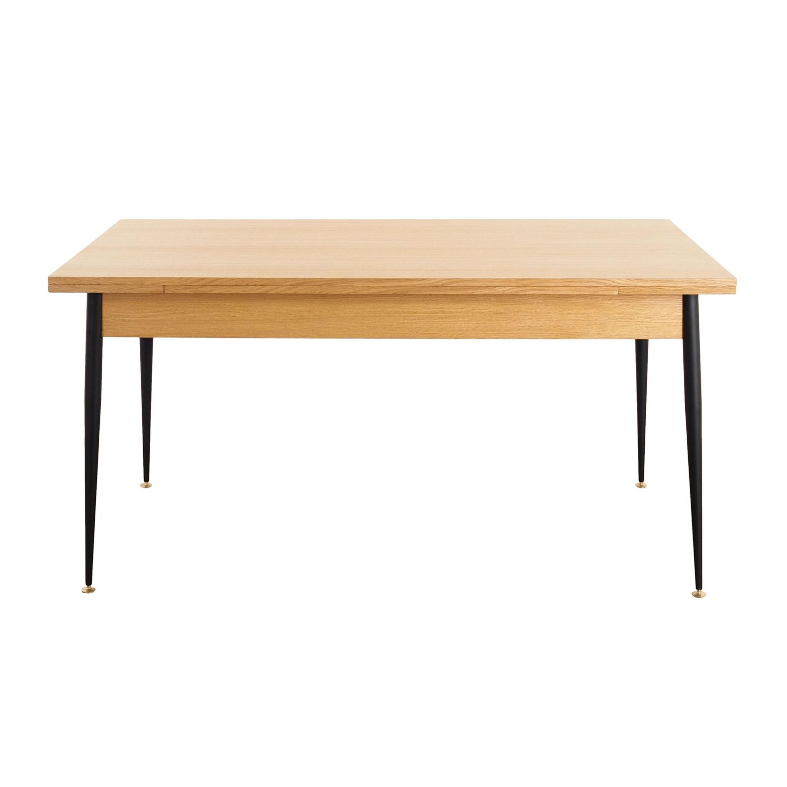 Oak Folding Table, Italian Design, 1980s, Manufacture: Italy