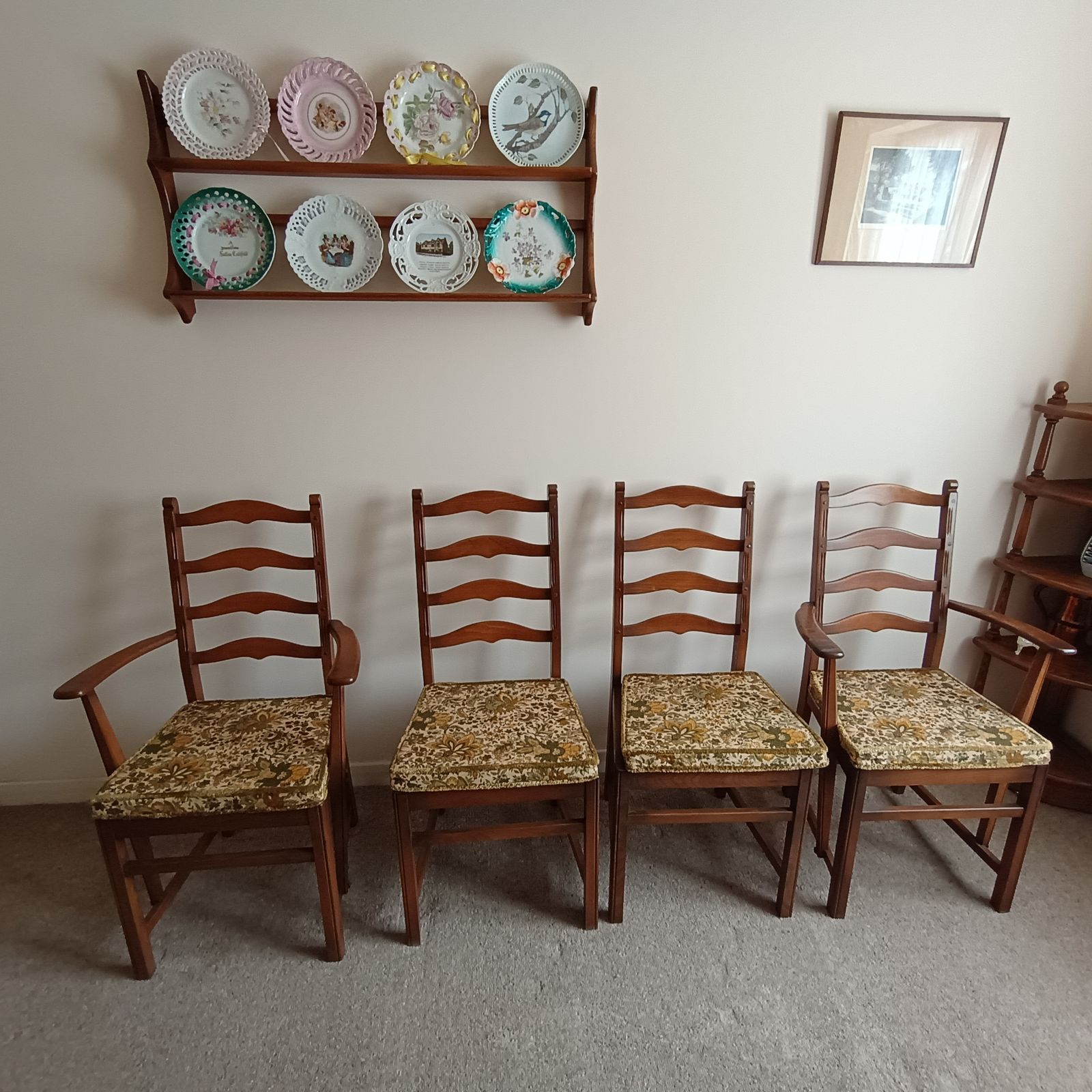 Ercol Refectory Dining Table And Four Dining Chairs (All Golden Dawn) photo for sale