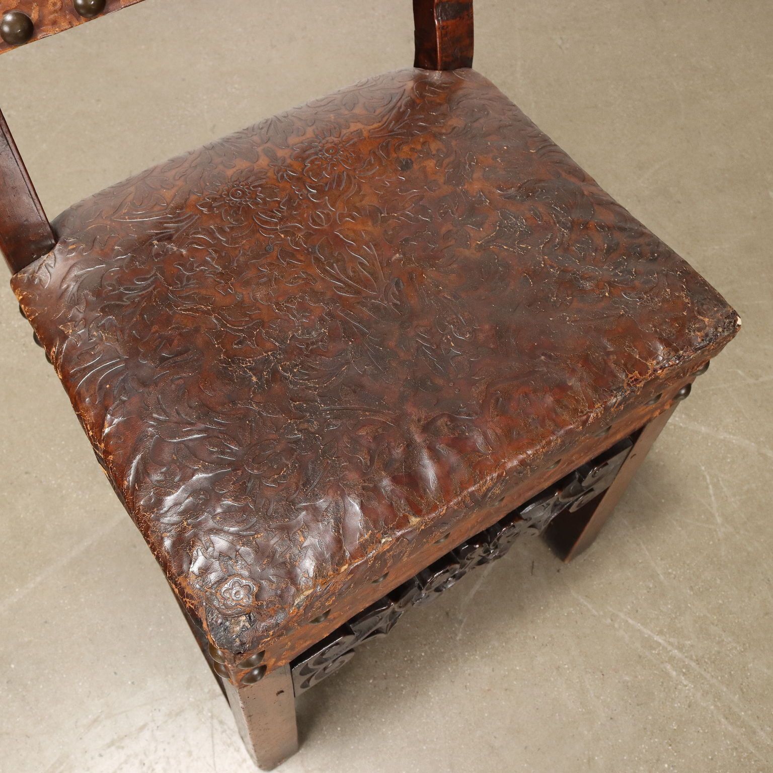 Antique Baroque Chair Carved Walnut Italy XVIII Century photo buy