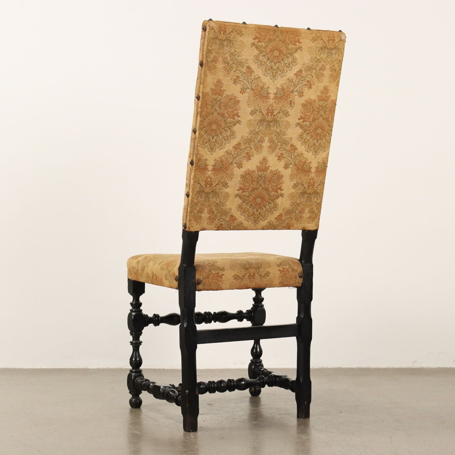 photo furniture Baroque Chairs Ebony Painted Walnut Italy XVIII Century