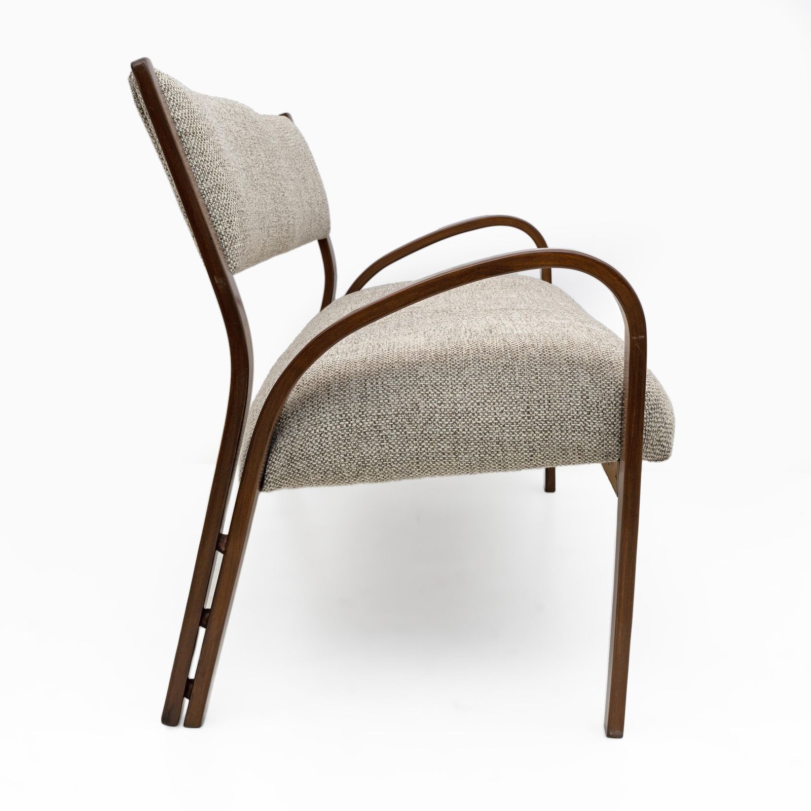 Art Dèco Italian Fabric Two Armchairs And Small Sofa, 1930s photo Furniture