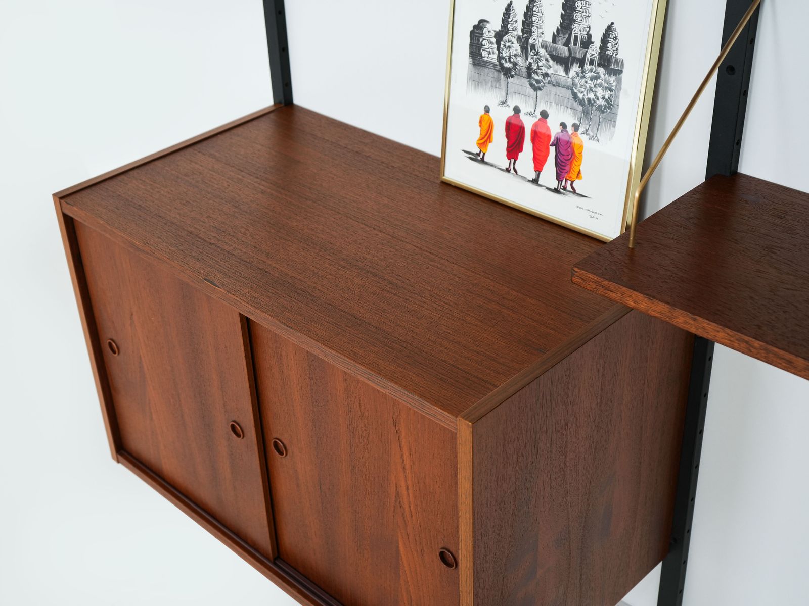 Furniture Teak System Bookcase Ps System, Danish Design, 1960s, Production: Randers Møbelfabrik photo