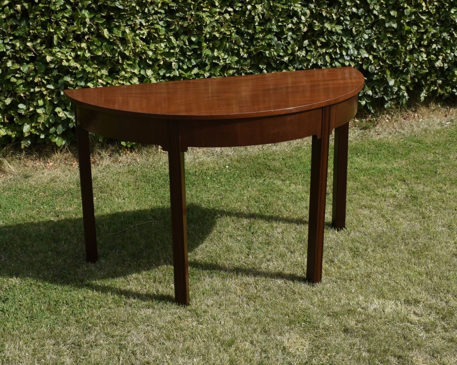Georgian Period Mahogany Demi Lune Table