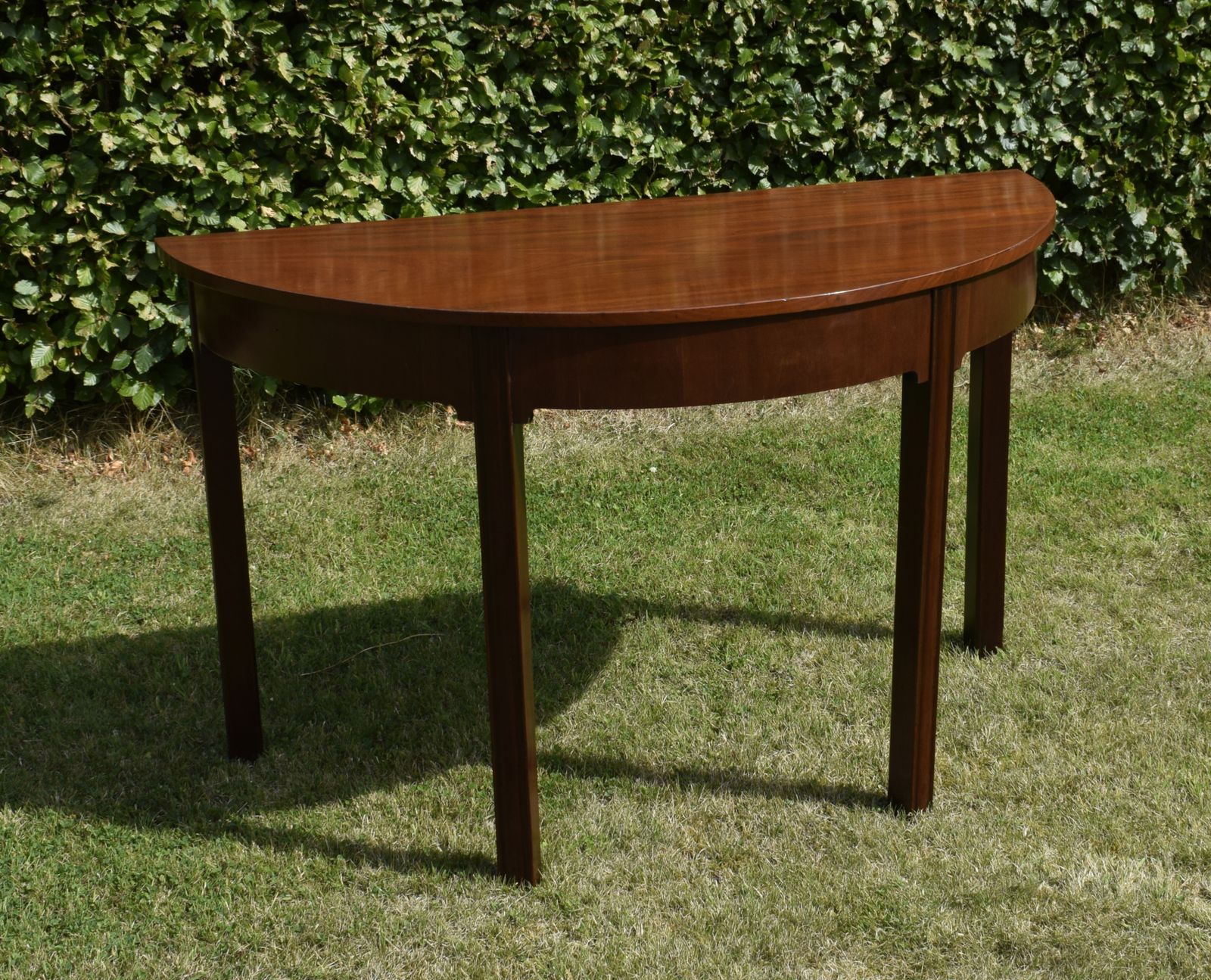 Georgian Period Mahogany Demi Lune Table photo furniture