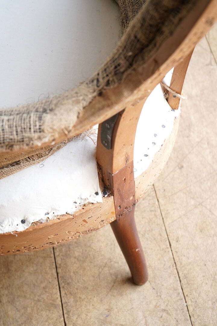 French Scrolled Armchair photo vintage