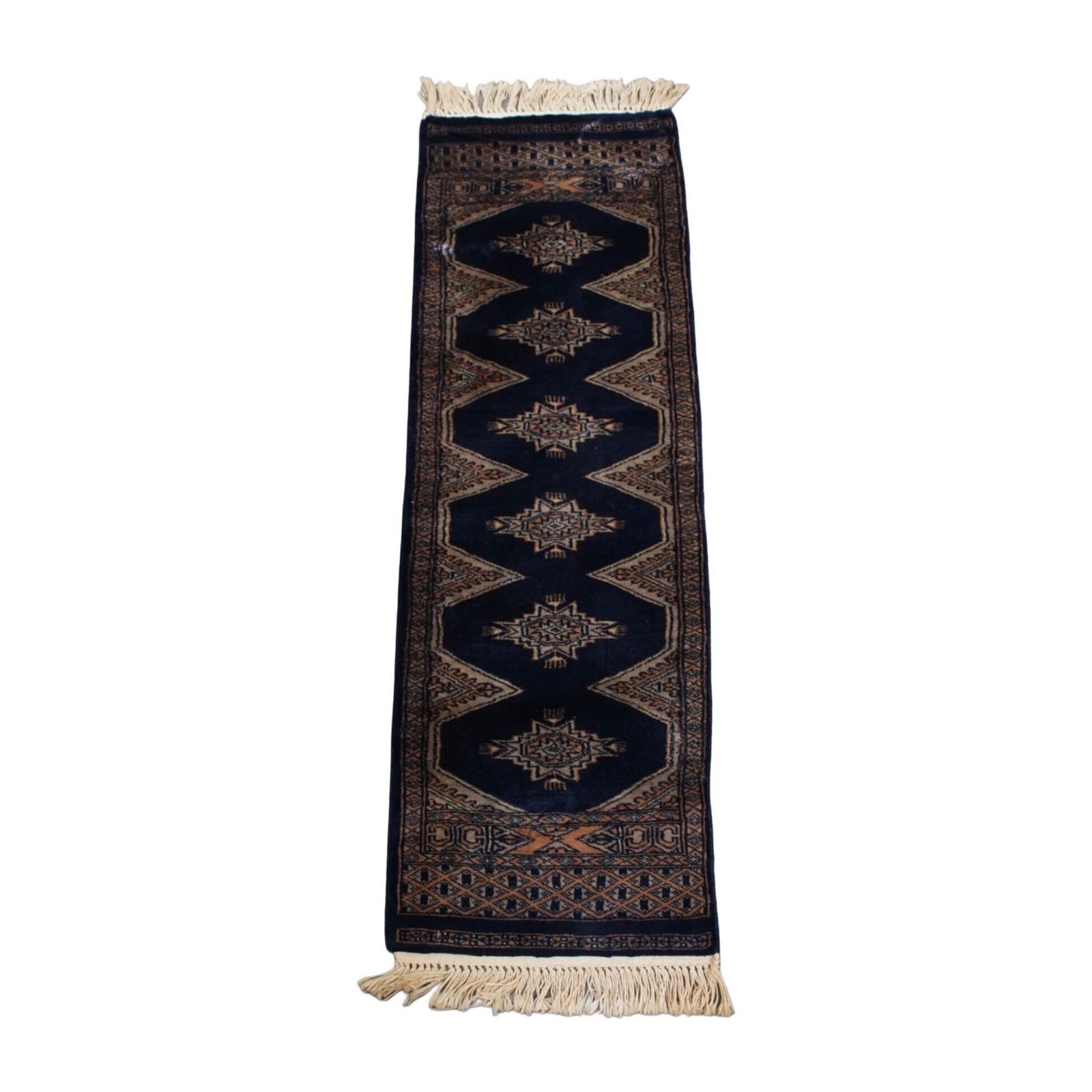 Subtle, Soft And Graceful Runner/Rug In Oriental Style In Mainly Blue Tones 148x40cm