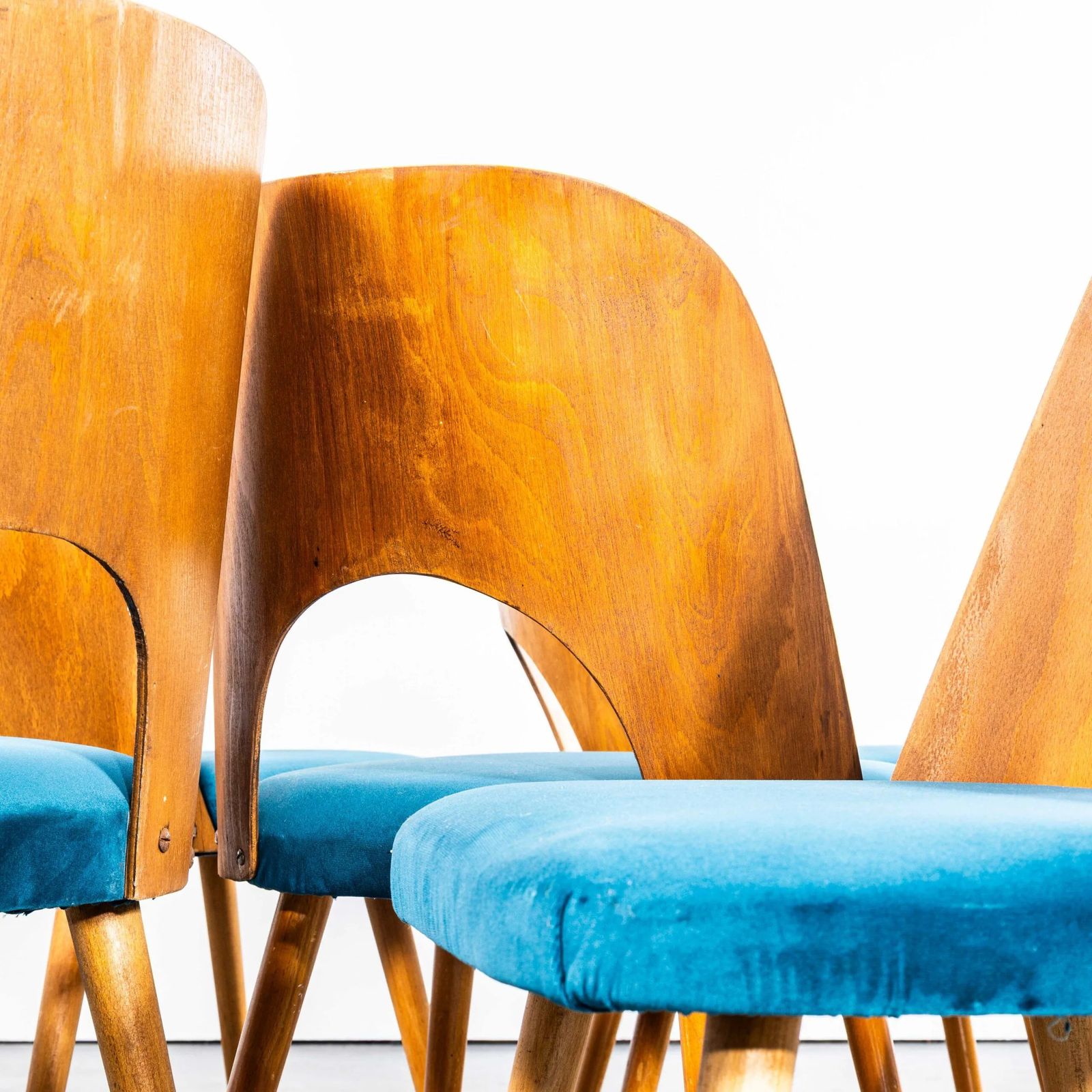 1960’s Oswald Haerdtl Upholstered Dining Chairs – Set Of Six photo for sale