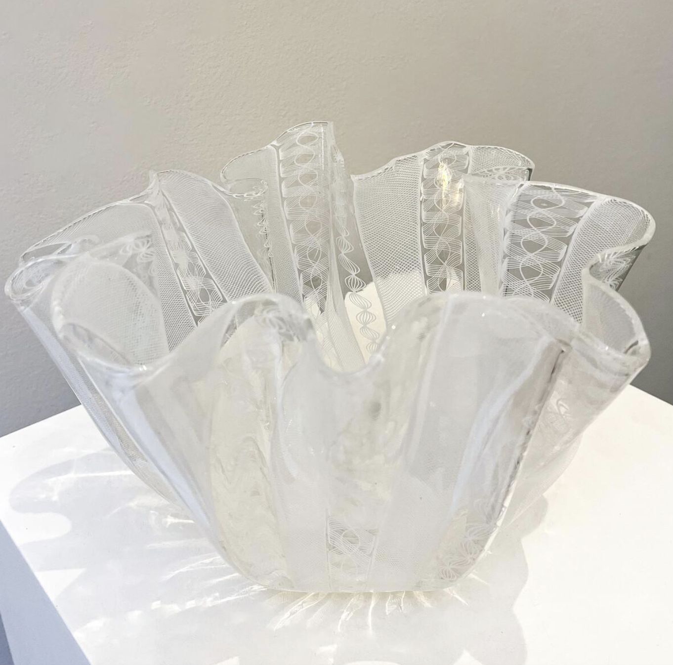 Vase “Fazzoletto Zanfirico” By Fulvio Bianconi For Venini, Italy, 1950s photo for sale