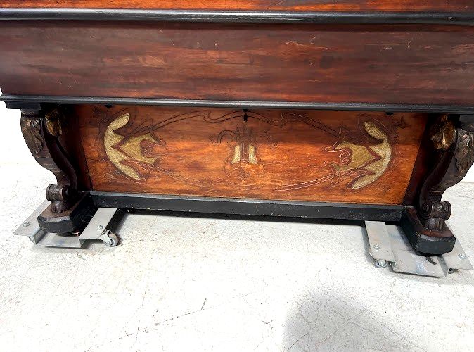 Art Nouveau Mechanical Piano "Maison Baileuil In Lille XX Century photo furniture