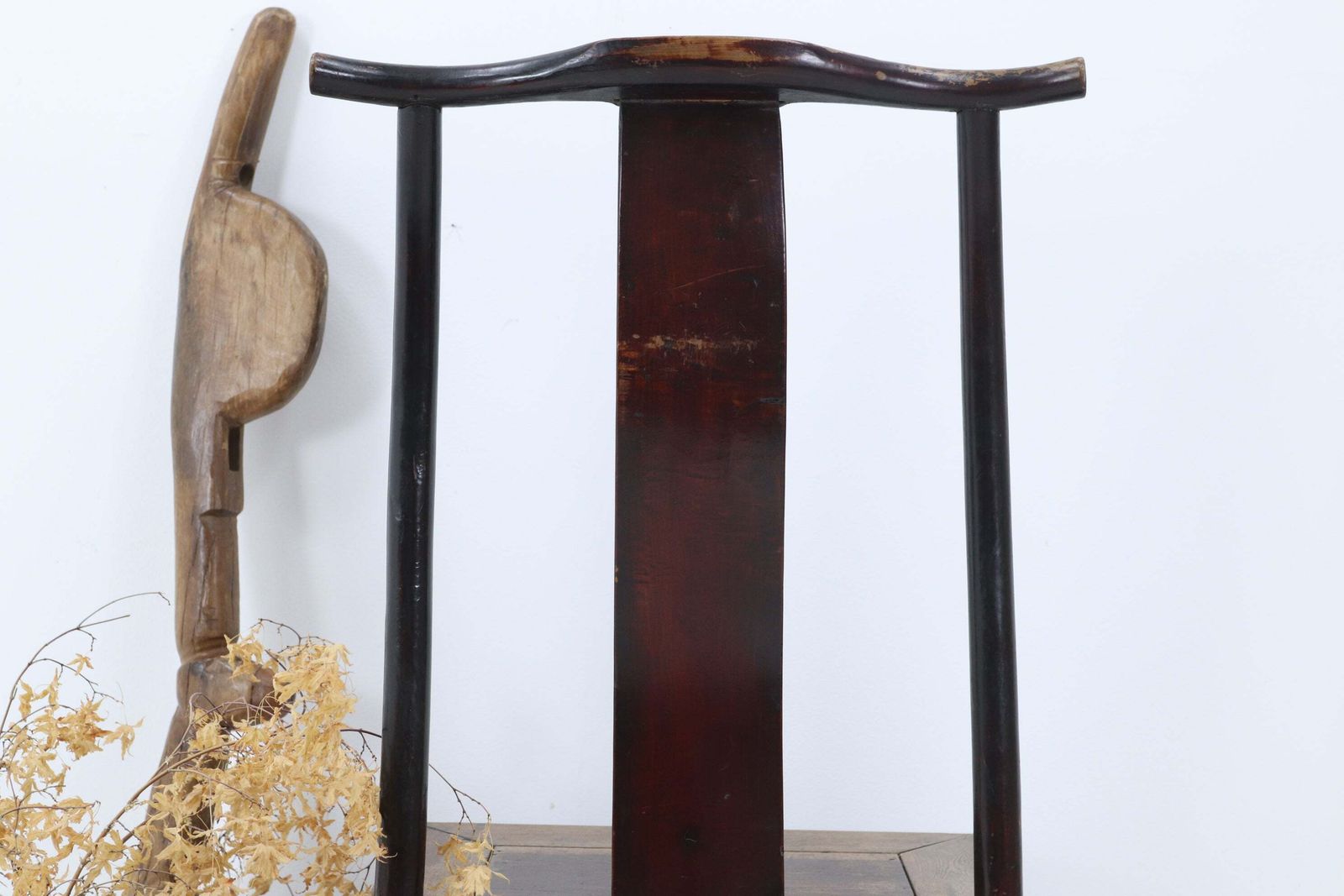 Furniture Mid 19th Century Chinese Elm 'Yoke Style' Chair photo