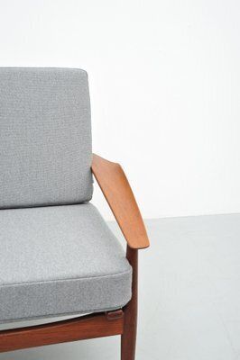 photo for sale Teak Lounge Chair In Grey By Glostrup, 1958