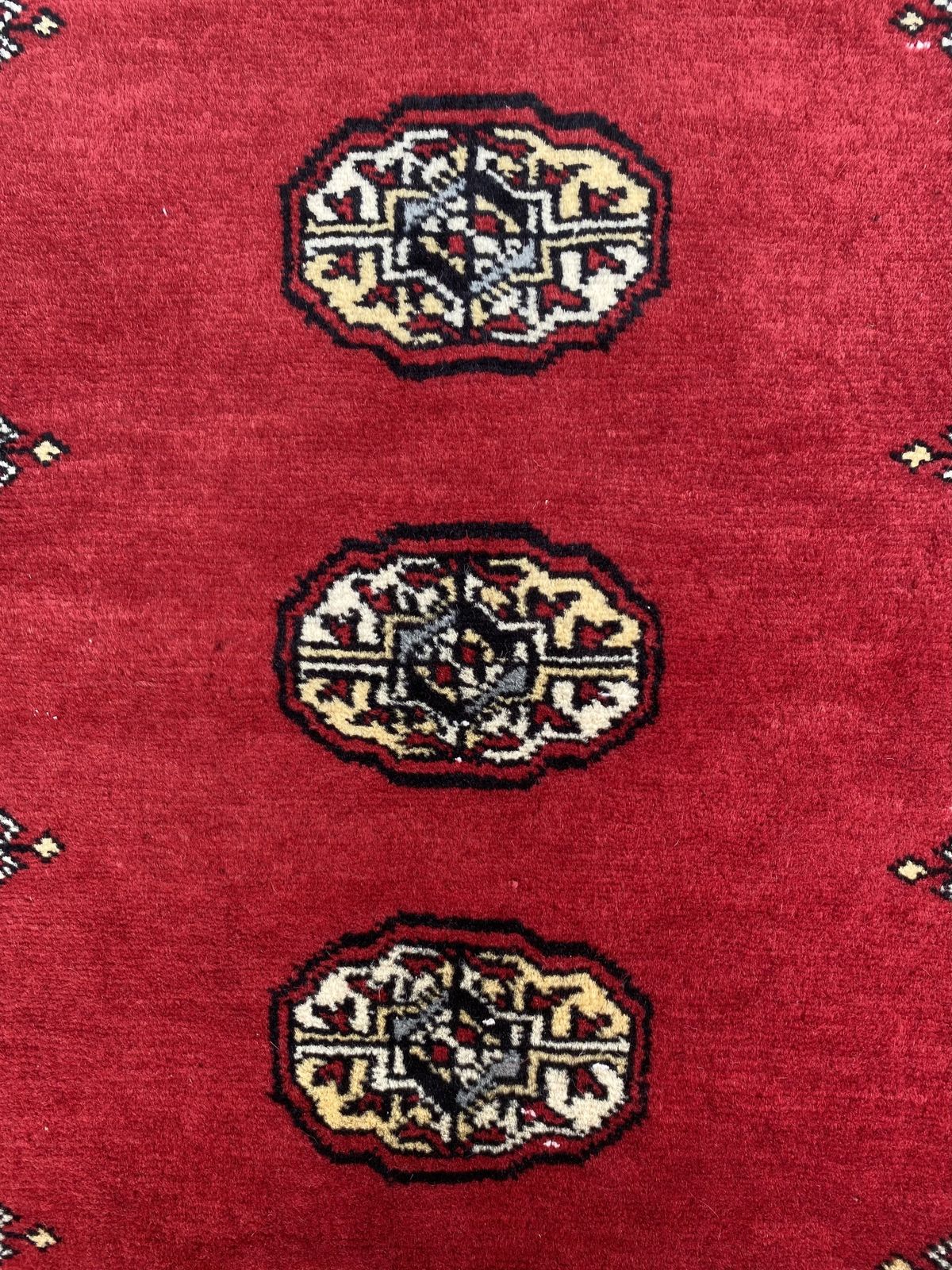 photo furniture Authentic Bokhara Rug Hand Knotted Afghan Carpet With Geometric Design 3x4