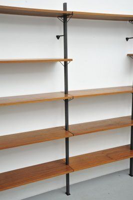 2472.0 Swedish Walnut Shelving System By Pira, 1960s photo