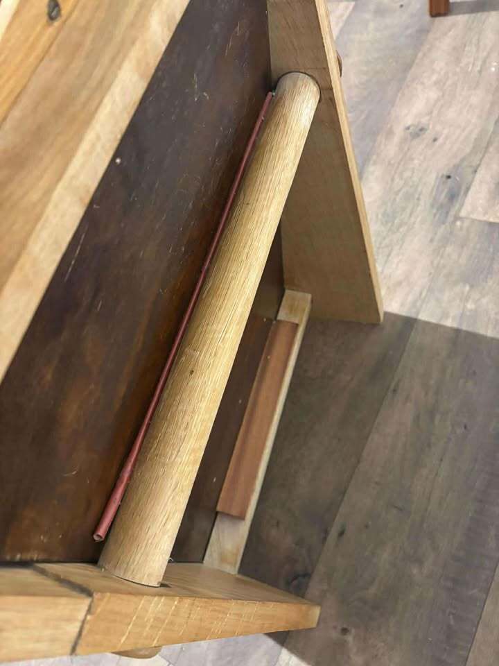 Oak Framed Mirror photo furniture