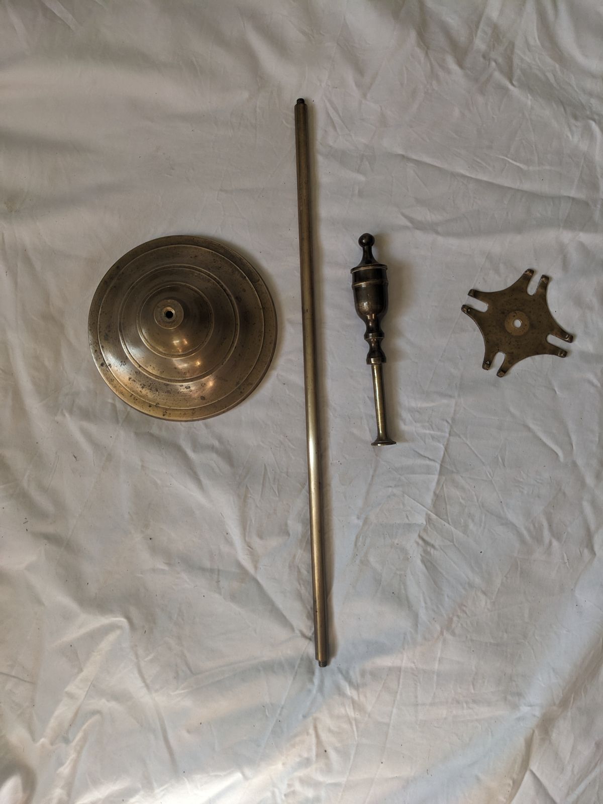 photo furniture Vintage 1930 1940s 4 Piece Heavy Brass Fireside Companion Set