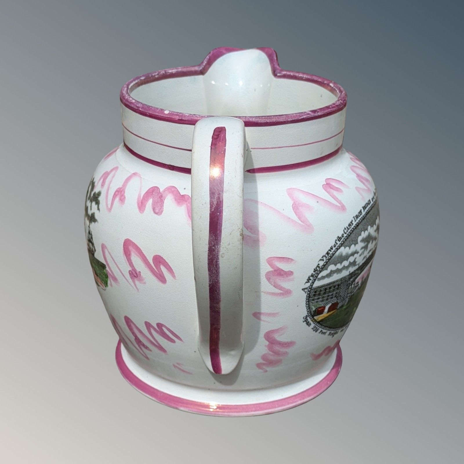 Sunderland Pink Lustre Jug photo 345.0