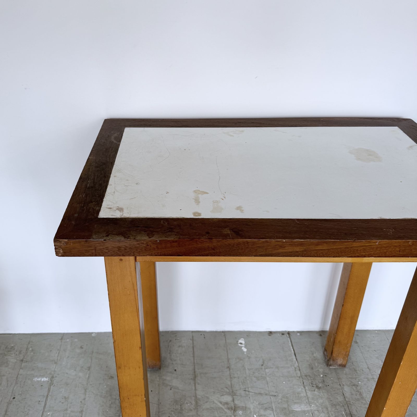 Solid Industrial Wooden Table photo Furniture