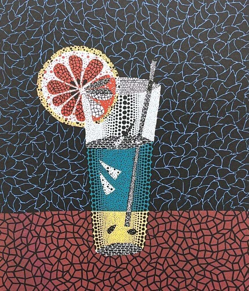 Yayoi Kusama, Lemon Squash, Lithograph, 1980s photo furniture