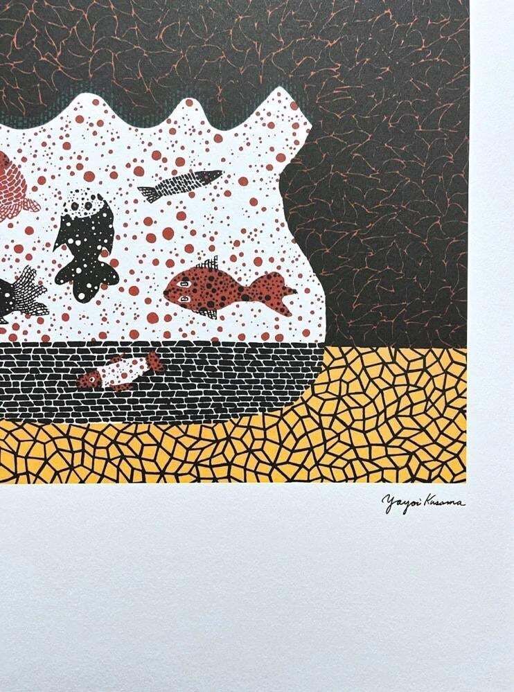 After Yayoi Kusama, Goldfish Bowl, Lithograph, 1980s photo for sale