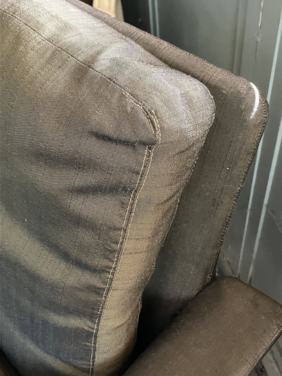Hans Olsen For Cs Mobler Silk And Rosewood Armchair photo Furniture