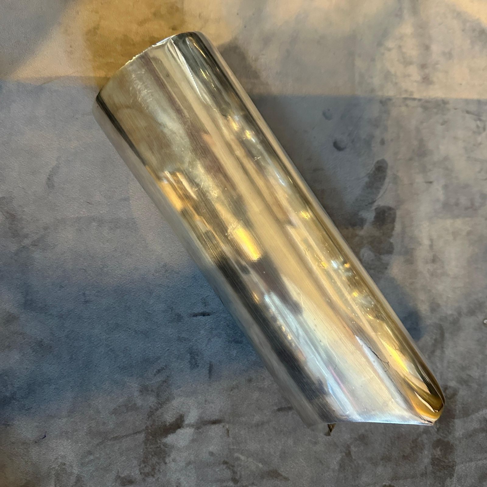 1970s Minimalist Silver Plated Sculptural Vase Designed By Lino Sabattini photo Home Decor