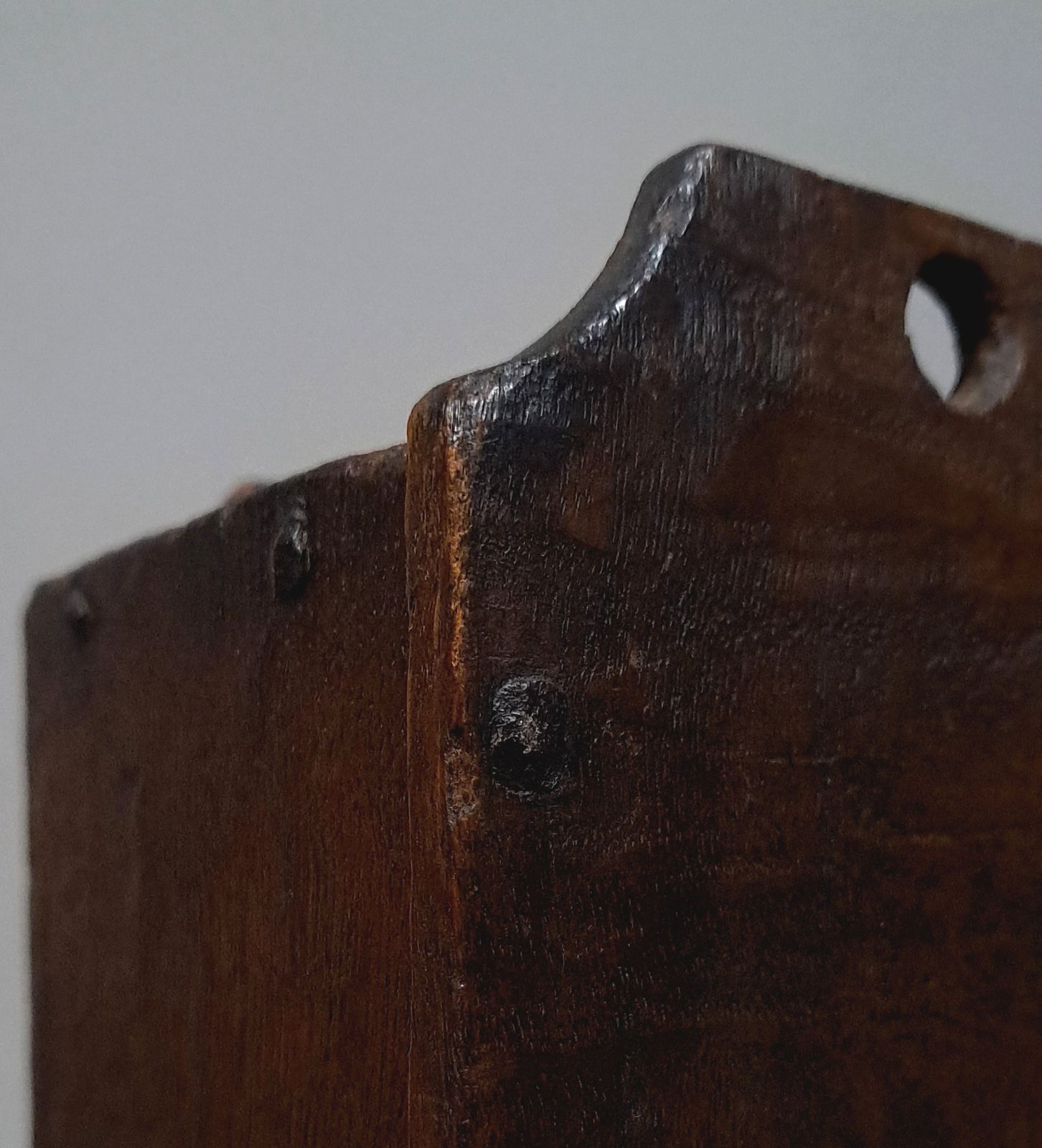 Lovely Early 18th Century Oak Candle Box C. 1730 photo 320.0