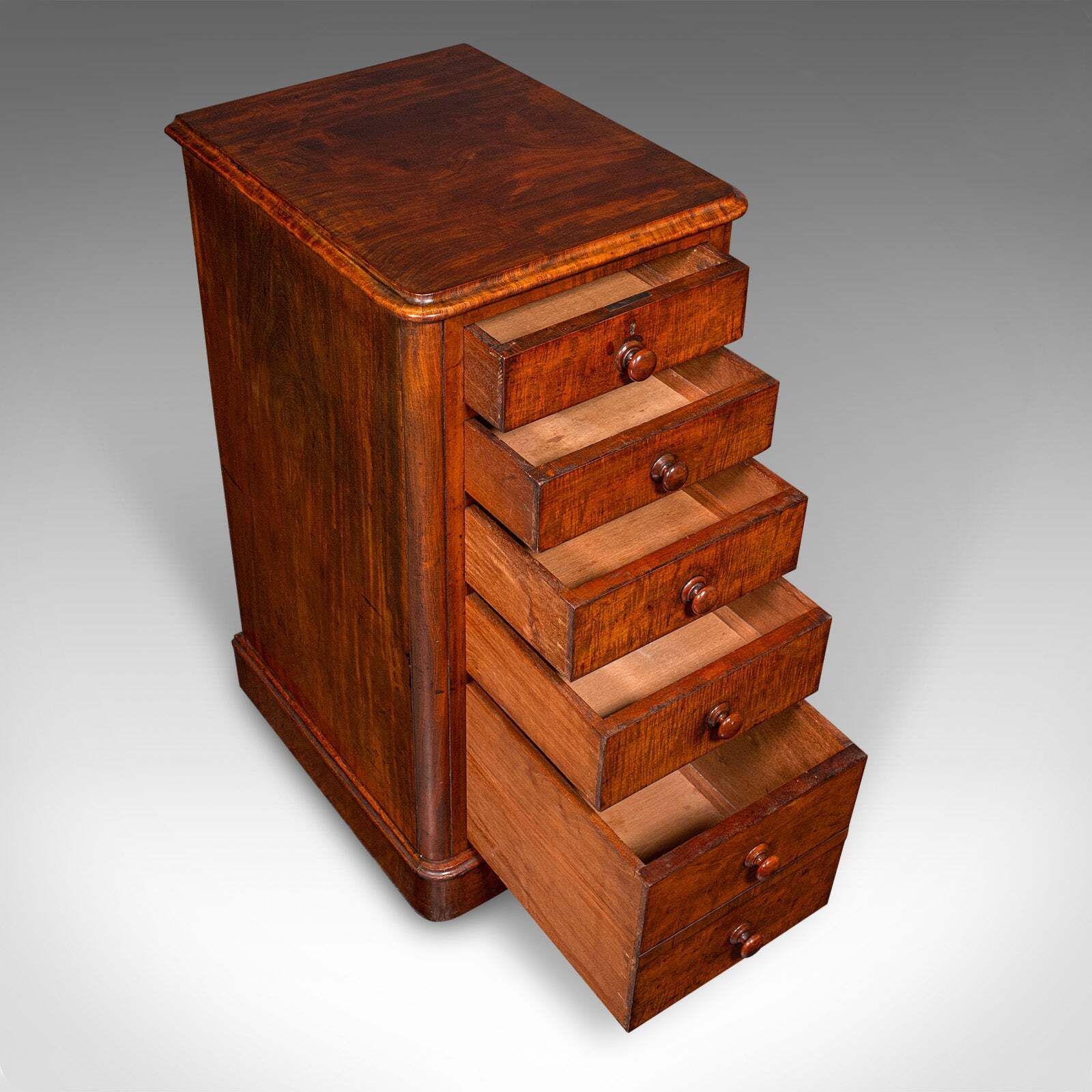 photo for sale Tall Pair Of Antique Nightstands, English, Chest Of Drawers, Bedside, Victorian