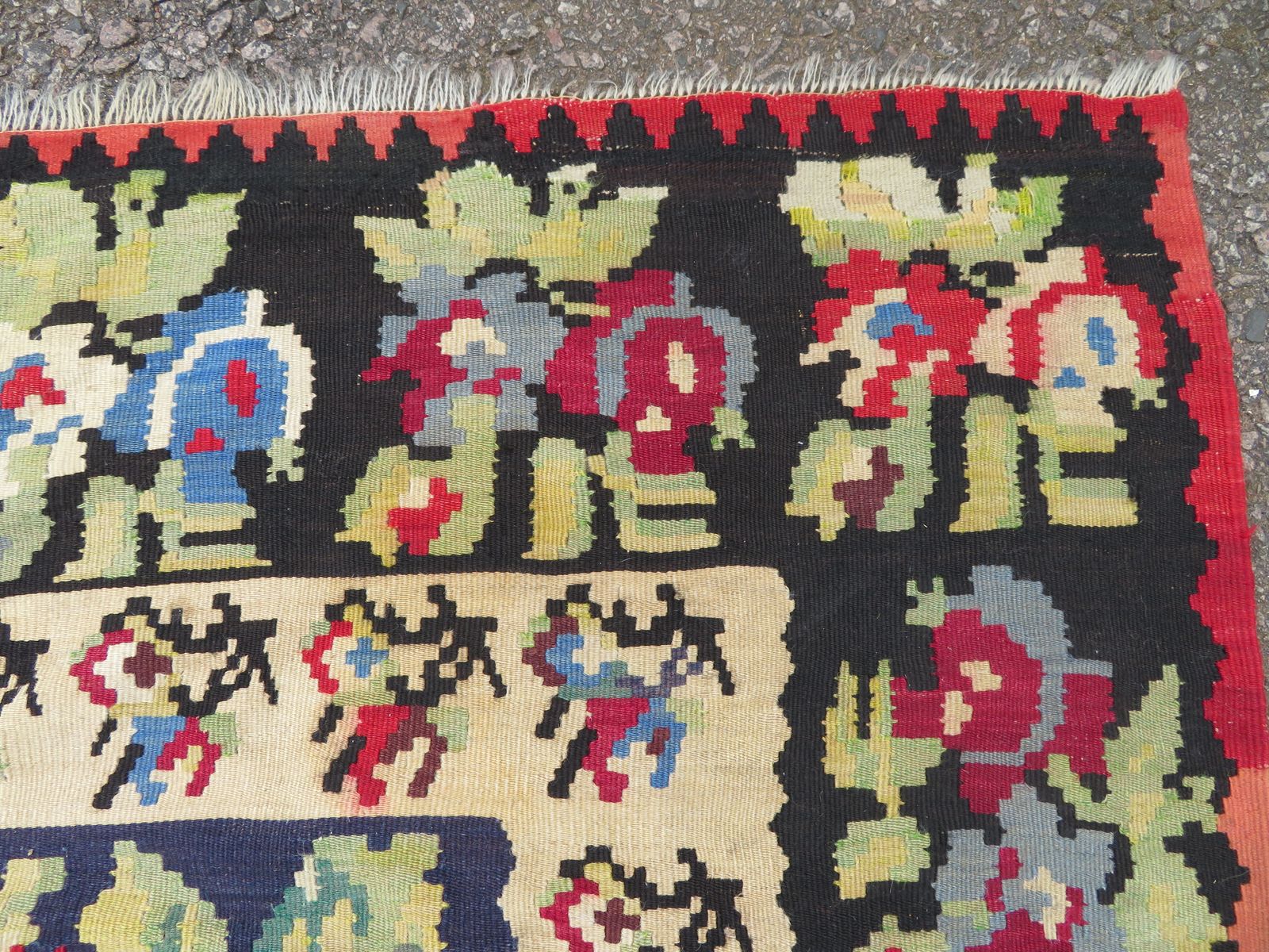 photo furniture Antique Bessarabian Kilim. 325cm X 226cm.